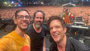 Gabriel Bunho, Ronnie Vannucci e Brandon Flowers (Foto: Arquivo pessoal)