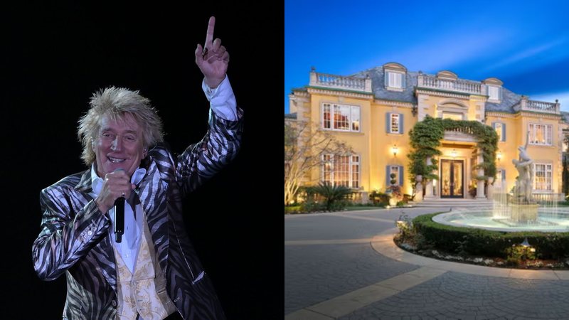 Rod Stewart (Foto: Kerry Marshall/Getty Images) | Mansão de Stewart (Foto: Ryan Lahiff)