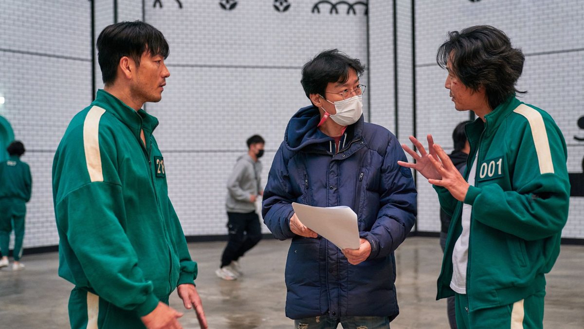 Bastidores da primeira temporada de Round 6 (Foto: Noh Juhan | Netflix)