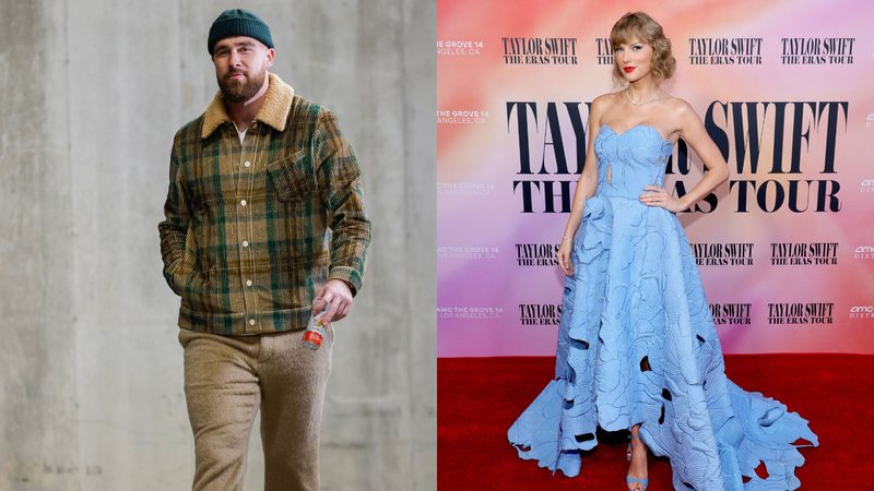 Travis Kelce e Taylor Swift (Fotos: Getty Images)