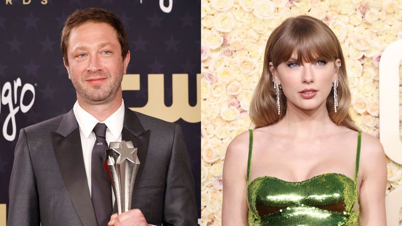 Ebon Moss-Bachrach (Frazer Harrison/Getty Images) | Taylor Swift (Amy Sussman/Getty Images)