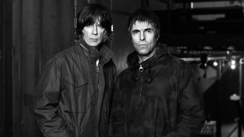 John Squire e Liam Gallagher (Foto: Tom Oxley/Divulgação)