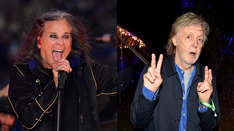 Ozzy Osbourne (Foto: Kevork Djansezian/Getty Images) | Paul McCartney (Foto: Bryan Bedder/Getty Images)