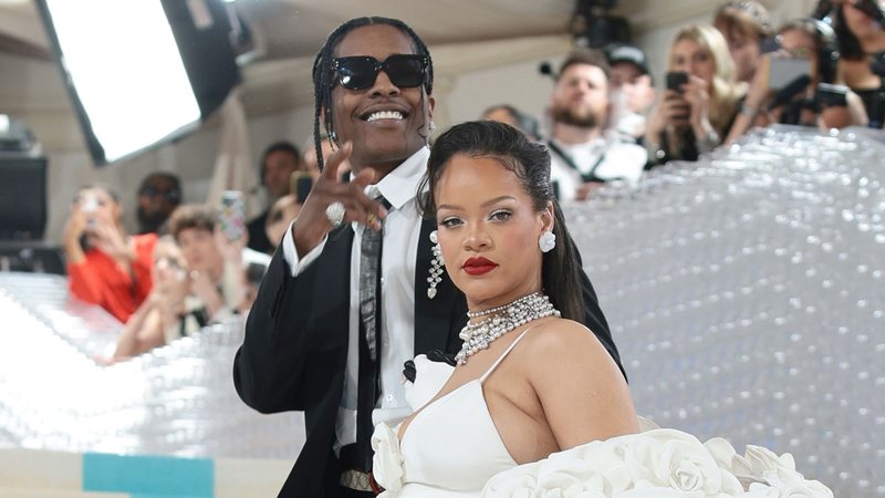 A$AP Rocky e Rihanna (Foto: Dimitrios Kambouris/Getty Images)