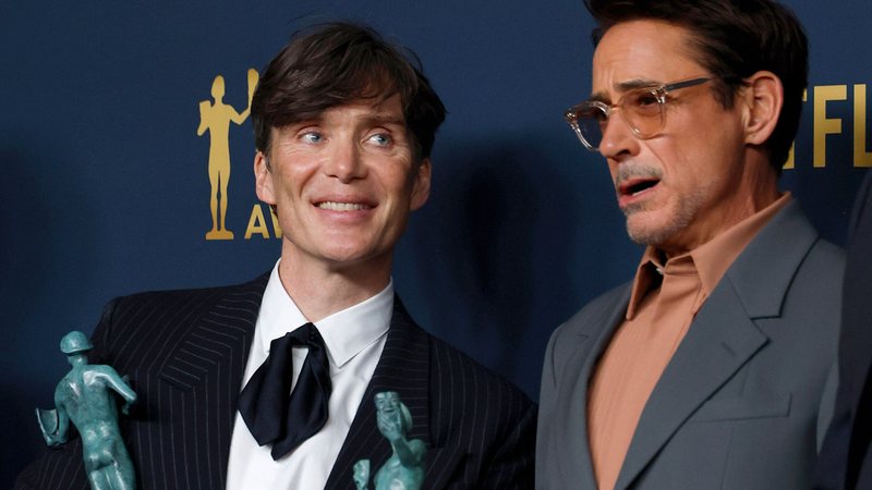 Cillian Murphy e Robert Downey Jr. (Foto: Frazer Harrison/Getty Images)