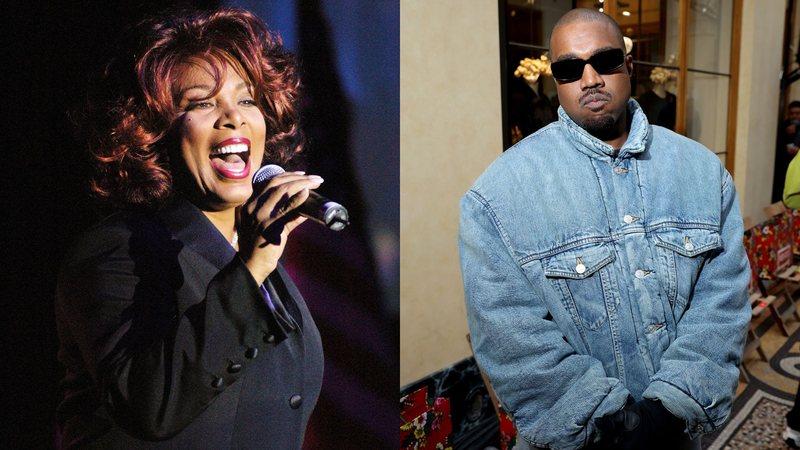 Donna Summer e Kanye West (Fotos: Getty Images)