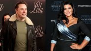 Elon Musk e Gina Carano (Fotos: Getty Images)