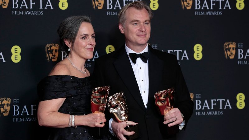 Emma Thomas e Christopher Nolan (Foto: John Phillips/Getty Images)