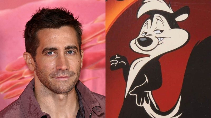 Jake Gyllenhaal (Foto: Gareth Cattermole/Getty Images) | Pepe Le Pew (Foto: Reprodução)