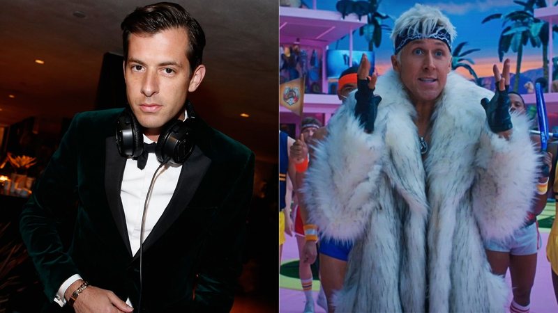 Mark Ronson diz que não apresentará "I'm Just Ken" no Oscar sem Ryan Gosling (Fotos: Jonathan Leibson/Getty Images - Reprodução/Warner Bros. Pictures)