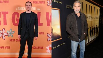 Michael Fassbender e George Clooney (Fotos: Getty Images)