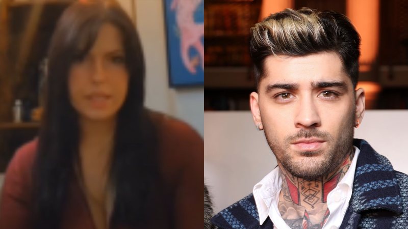 Sam Fisher (Reprodução/TikTok) e Zayn Malik (Foto: Pascal Le Segretain/Getty Images)