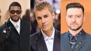 Usher (Foto: Theo Wargo/Getty Images) | Justin Bieber (Foto: Theo Wargo/Getty Images) | Justin Timberlake (Foto: Jerod Harris/Getty Images)