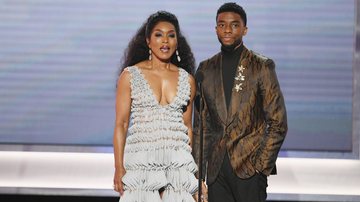 Angela Bassett e Chadwick Boseman (Foto: Kevin Winter/Getty Images for Turner)