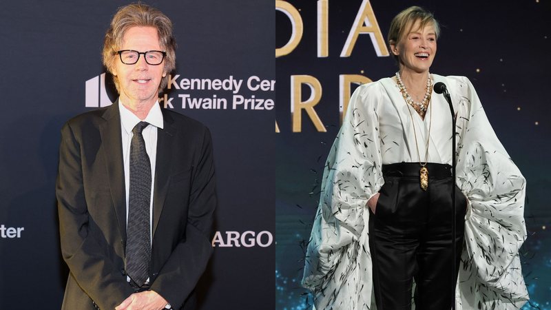 Dana Carvey e Sharon Stone (Fotos: Getty Images)