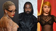 Doja Cat (Foto: Frazer Harrison/Getty Images) | Kanye West (Foto: Alessandro Levati/Getty Images) | Ice Spice (Foto: Jon Kopaloff/Getty Images)