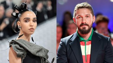 FKA Twigs (Foto: Jamie McCarthy/Getty Images) e Shia LaBeouf (Foto: Frazer Harrison/Getty Images)