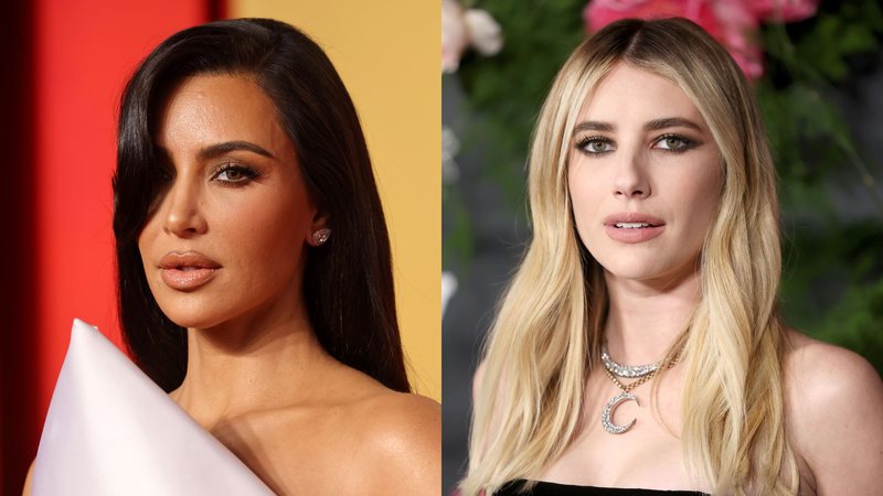 Kim Kardashian (Foto: Amy Sussman/Getty Images) | Emma Roberts (Foto: Phillip Faraone/Getty Images)