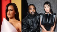 Kim Kardashian (Foto: Amy Sussman/Getty Images) | Kanye West e Bianca Censori (Foto: Alessandro Levati/Getty Images)