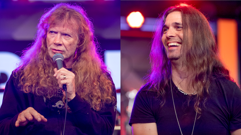 Dave Mustaine e Kiko Loureiro (Emma McIntyre/Getty Images)