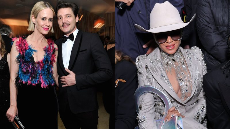 Sarah Paulson, Pedro Pascal e Beyoncé (Fotos: Getty Images)