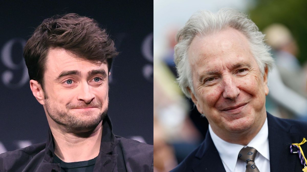 Daniel Radcliffe (Foto: Theo Wargo/Getty Images) | Alan Rickman (Foto: Tristan Fewings/Getty Images)