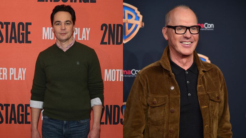 Jim Parsons (Foto: Dimitrios Kambouris/Getty Images) e Michael Keaton (Foto: Alberto E. Rodriguez/Getty Images for CinemaCon)