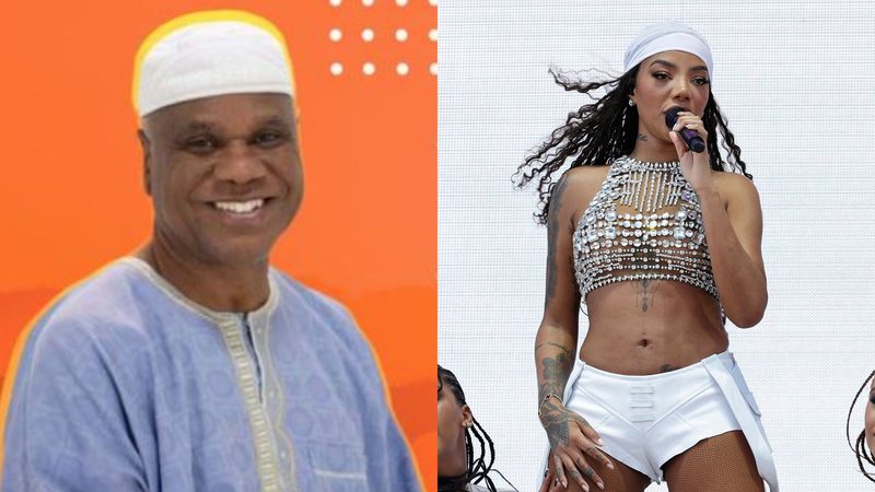 Babalaô Ivanir dos Santos (Foto: Reprodução/Afrokut) e Ludmilla (Foto: Frazer Harrison/Getty Images for Coachella)