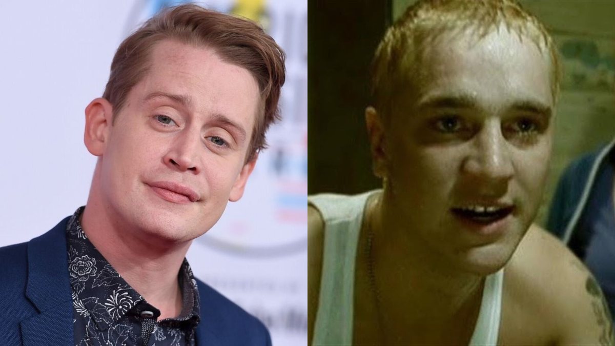 Macaulay Culkin (Foto: Jordan Strauss/Invision/AP) e clipe de 'Stan' (Foto: Reprodução/YouTube)