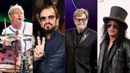 Zak Starkey (Foto: Ethan Miller/Getty Images) | Ringo Starr (Foto: Terry Wyatt/Getty Images) | Elton John (Foto: Theo Wargo/Getty Images) | Slash (Mike Coppola/Getty Images)