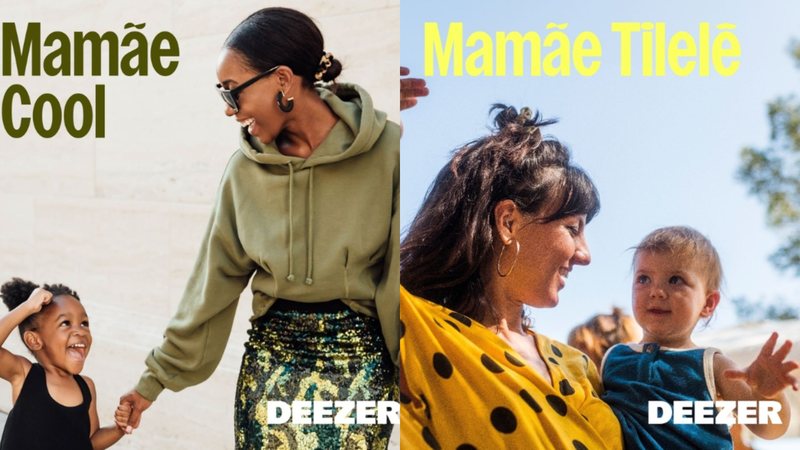 Capas de playlista da Deezer em comemoração ao Dia das Mães (Foto: Divulgação)