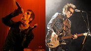 Perry Farrell, do Jane’s Addiction (Foto: Jon Super/Redferns), e Daniel Ash of Love, do Love and Rockets (Foto: Paul Morigi/Getty Images)