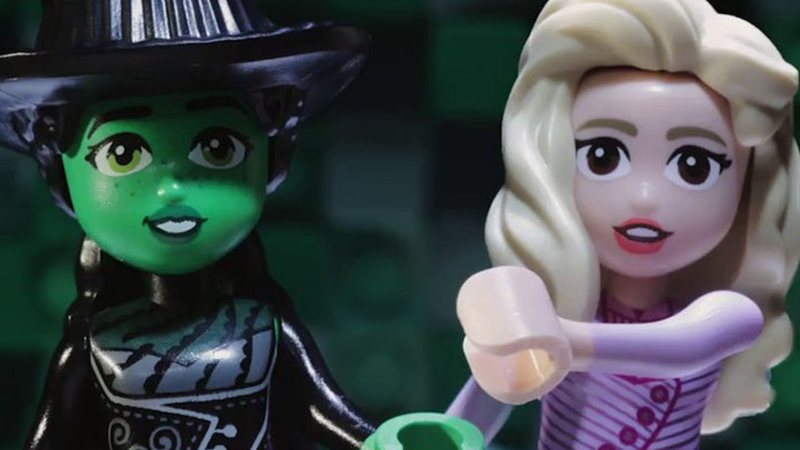 Wicked ganha trailer em versão LEGO: "Cada tijolo tem o direito de voar" (Foto: Divulgação/Universal Pictures)