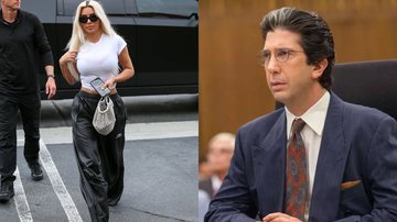 Kim Kardashian (Foto: Bellocqimages/Bauer-Griffin/GC Images) e David Schwimmer como Robert Kardashian (Foto: Prashant Gupta/FX)