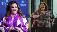 Jessica Gunning como Martha em Bebê Rena (Foto: Ed Miller/Netflix) e Melissa McCarthy (Foto: Lisa Maree Williams/Getty Images)