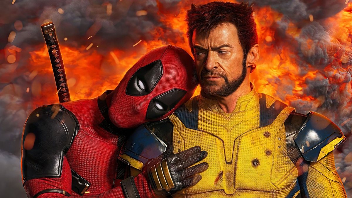 O amor está no ar em pôster de Dia dos Namorados de Deadpool & Wolverine (Foto: Divulgação/Marvel Studios)