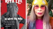 Capa anunciada de O Mito do Mito: de fã e louco, todo mundo tem um pouco, de Rita Lee (Divulgação/Globo Livros) e Rita Lee (por Guilherme Samora)