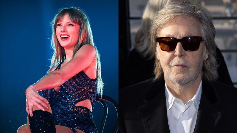 Taylor Swift (Foto: Shirlaine Forrest/TAS24/Getty Images for TAS Rights Management) e Paul McCartney (Foto: Pietro D'Aprano/Getty Images)