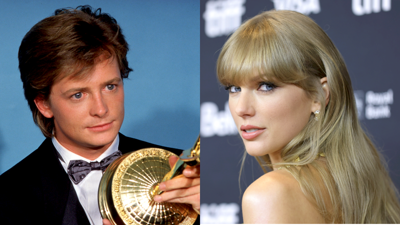 Michael J. Fox e Taylor Swift (Getty Images)