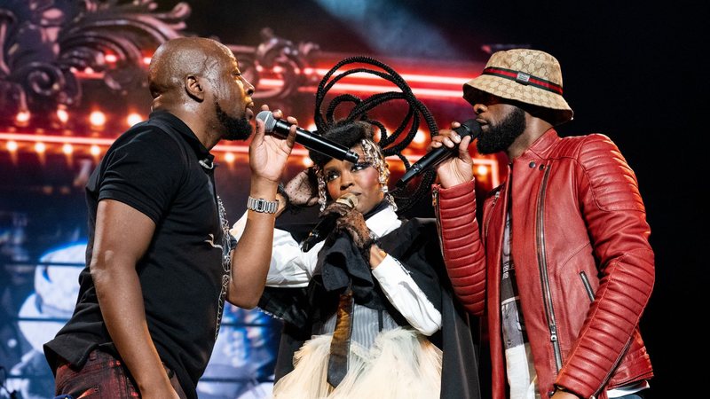 Wyclef Jean, Ms. Lauryn Hill e Pras Michel  (Foto: Scott Dudelson/Getty Images)