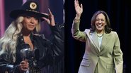 Beyoncé (Foto: Kevin Mazur/Getty Images for iHeartRadio) e Kamala Harris (Foto: Drew Hallowell/Getty Images)