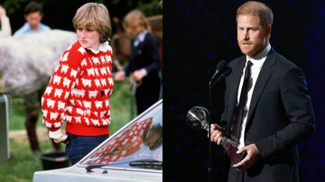 Diana (Foto: Tim Graham Photo Library via Getty Images) e Príncipe Harry (Foto: Frazer Harrison/Getty Images)