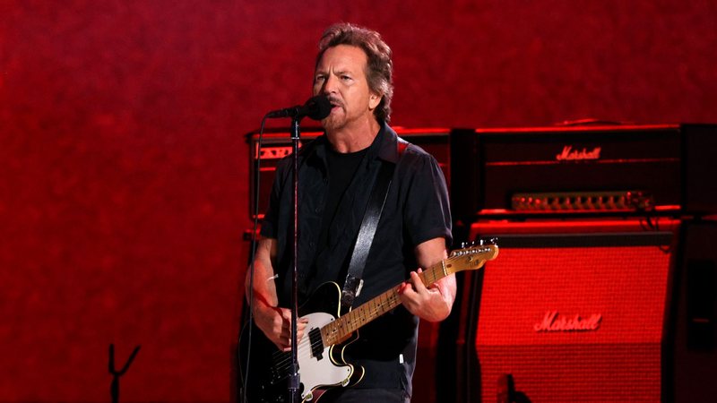 Eddie Vedder, vocalista e um dos guitarristas do Pearl Jam (Foto: Kevin Winter/Getty Images for Global Citizen VAX LIVE)