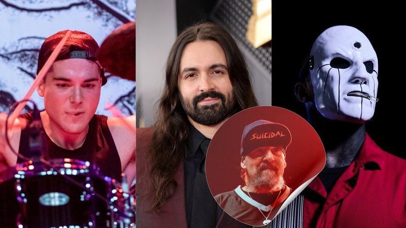 Greyson Nekrutman (Foto: Miikka Skaffari/Getty Images) | Mike Muir (Foto: Miikka Skaffari/Getty Images) | Jay Weinberg (Foto: Jay Weinberg) | Eloy Casagrande (Foto: Reprodução/Instagram)