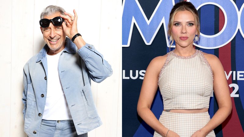 Jeff Goldblum e Scarlett Johansson (Fotos: Getty Images)