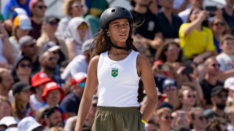 Rayssa Leal, a Fadinha, durante os Jogos Olímpicos de Paris 2024 (Foto: Eurasia Sport Images/Getty Images)