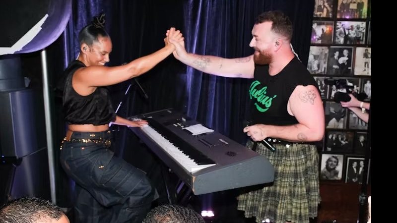 Sam Smith & Alicia Keys Julius Pride Party (Reprodução)