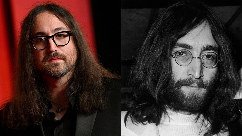 Sean Ono Lennon (Foto: Lionel Hahn/Getty Images) e John Lennon (Foto: George Stroud/Express/Getty Images)