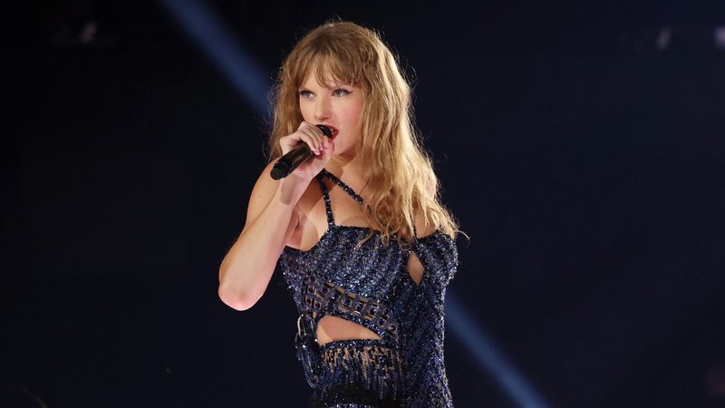 Taylor Swift em show da The Eras Tour, em Amesterdã, no dia 5 de julho de 2024 (Foto: Aldara Zarraoa/Getty Images for TAS Rights Management)