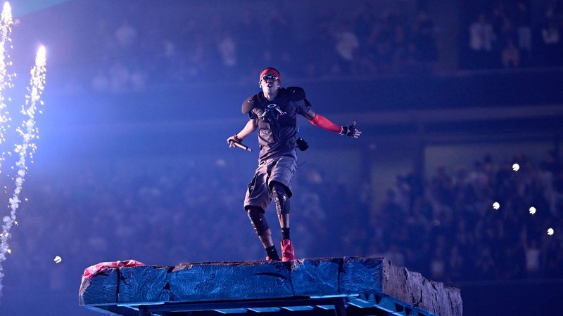 Travis Scott em show no Tottenham Hotspur Stadium (Foto: Gareth Cattermole/Getty Images for Live Nation)